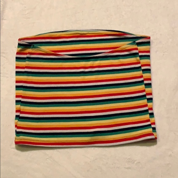 American Eagle multi-colored striped tube top - Picture 2 of 3